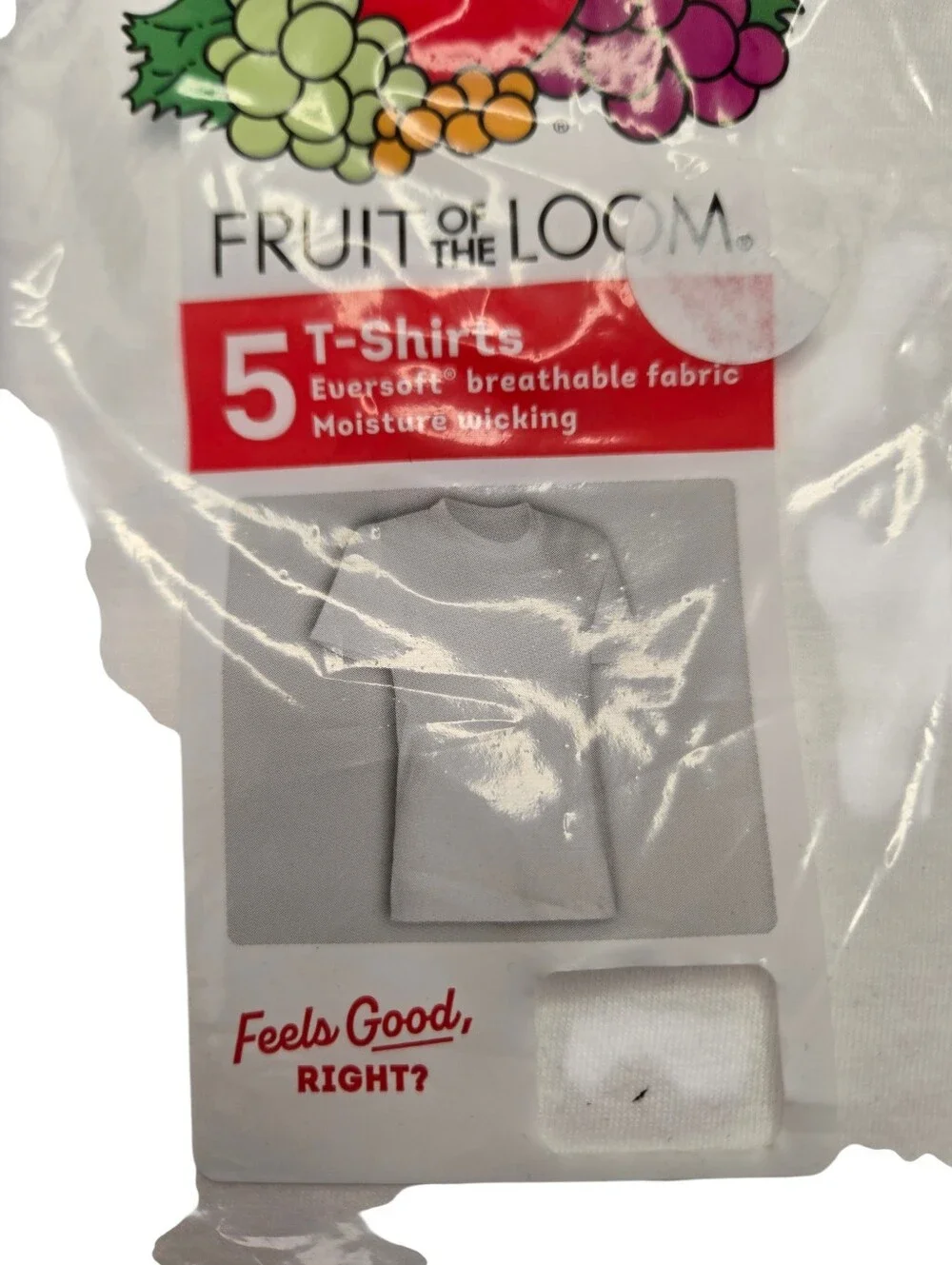 Fruit of the Loom Boys White Crew Neck T-Shirts | 5-Pack | Size Medium (8–10) |